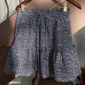 Navy blue and white skirt